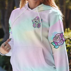 LOVE ME LIKE MY DEMONS DO PASTEL SKULL SNAKE ALL OVER PRINT 1