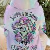 LOVE ME LIKE MY DEMONS DO PASTEL SKULL SNAKE ALL OVER PRINT