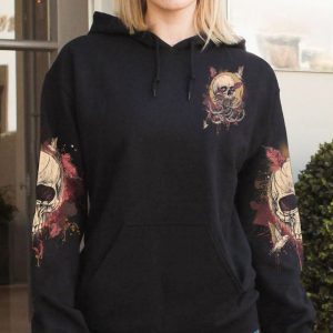 LOVE ME LIKE MY DEMONS DO SKULL ALL OVER PRINT 1