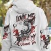 LOVE ME LIKE MY DEMONS DO SKULL ALL OVER PRINT