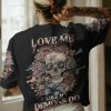 LOVE ME LIKE MY DEMONS DO SKULL ALL OVER PRINT T SHIRT