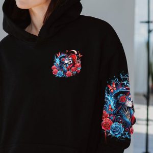 LOVE ME UNTIL I DIE SKULL COUPLE ALL OVER PRINT 1