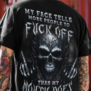 MY FACE TELLS MORE PEOPLE ALL OVER PRINT