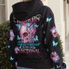 MY GIVE A F BUTTERFLY PINK SKULL ALL OVER PRINT
