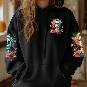 THE GOOD GIRL IN ME SKULL LADY ALL OVER PRINT 1