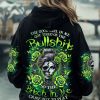 THE GOOD GIRL IN ME SKULL LADY ROSE ALL OVER PRINT