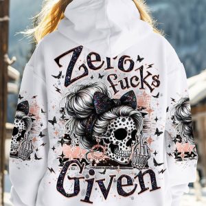 ZERO F GIVEN SKULL MESSY BUN ALL OVER PRINT