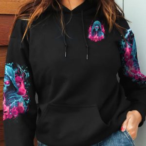 A MOUTH I CAN'T CONTROL SKULL REAPER ROSE ALL OVER PRINT HOODIE (1)