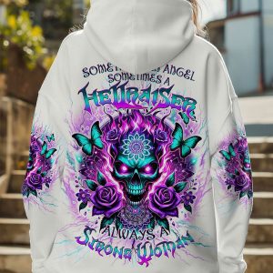 ALWAYS A STRONG WOMAN MAD SKULL ALL OVER PRINT