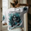ALWAYS A STRONG WOMAN SUGAR SKULL WINGS ALL OVER PRINT T SHIRT