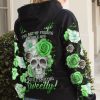 B CRAFT ROSE SKULL ALL OVER PRINT HOODIE