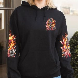 BE CAREFUL ALL OVER PRINT HOODIE