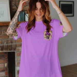 BEAUTIFUL CRAZY MESSY BUN SKULL ALL OVER PRINT 1