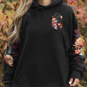 BUCKLE UP BUTTERCUP SKULL ALL OVER PRINT HOODIE (1)