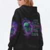 BUCKLE UP BUTTERCUP SKULL WITCH ALL OVER PRINT HOODIE