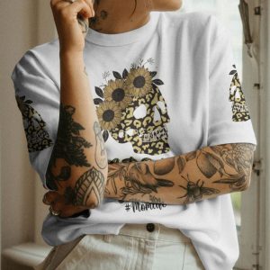 BUT DID YOU DIE MOM LIFE LEOPARD SKULL ALL OVER PRINT T SHIRT