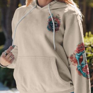  BUT DID YOU DIE MOM LIFE WATERCOLOR SKULL ALL OVER PRINT HOODIE (1)