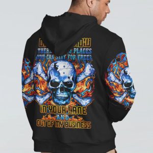 DID YOU KNOW FIRE SKULL BONE ALL OVER PRINT HOODIE
