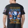 DID YOU KNOW FIRE SKULL BONE ALL OVER PRINT T SHIRT