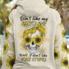 DON'T LIKE MY SARCASM SKULL SUNFLOWER ALL OVER PRINT HOODIE