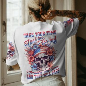 DON'T LIVE TOO FAST ALL OVER PRINT T SHIRT