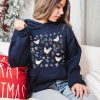 Funny Hoodie Flowers And Chicken   Funny Gift