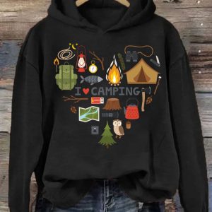 Funny Hoodie I Love Camping   Funny Gift For Camping