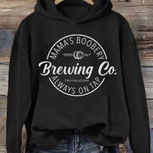 Funny Hoodie Mama's Booberry Brewing  Funny Gift