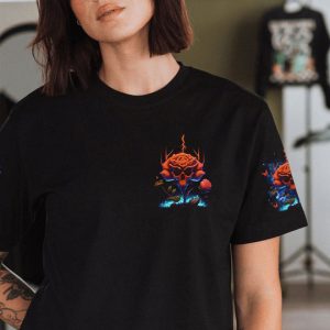 HELLO DARKNESS MY OLD FRIEND ROSE SKULL ALL OVER PRINT 1