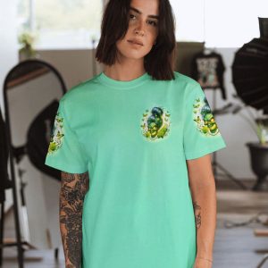 I'M AN OLD WOMAN MESSY BUN SKULL ALL OVER PRINT 1