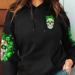 IN MARCH WE WEAR GREEN SUGAR SKULL LEOPARD PATRICK'S DAY ALL OVER PRINT HOODIE (1)