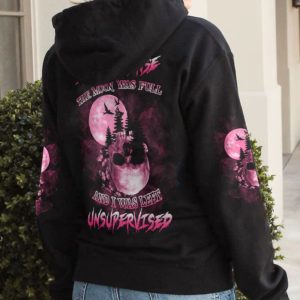 IN MY DEFENSE THE MOON WAS FULL ALL OVER PRINT HOODIE (1)