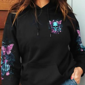 JUDGE ME WHEN SKULL BUTTERFLY ALL OVER PRINT HOODIE