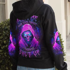 JUDGE ME WHEN YOU'RE PERFECT ALL OVER PRINT HOODIE