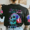 JUST A WOMAN WHO LOVES SKULL AND HAS TATTOOS ALL OVER PRINT T SHIRT (1)