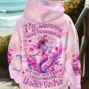 MY DEMONS TRIED TO DROWN ME MERMAID ALL OVER PRINT