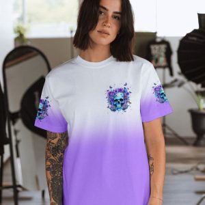 NOT EVERYONE LIKES ME SKULL FLORAL ALL OVER PRINT 11