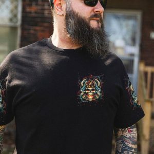 ONE DAY I'M GONNA JUST SAY SKULL DRAGON ALL OVER PRINT 1