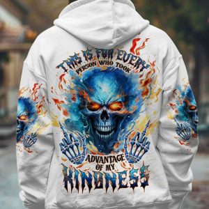 PERSON WHO TOOK ADVANTAGE OF MY KINDNESS SKULL ALL OVER PRINT