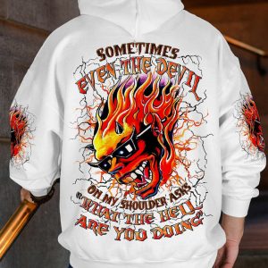 SOMETIMES EVEN THE DEVIL SKULL ALL OVER PRINT