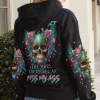 THE OLDER I GET SKULL ROSE ALL OVER PRINT HOODIE