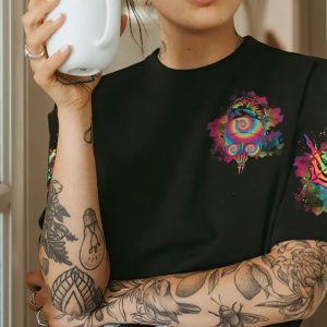   TO THAT B WITH MY NAME IN HER MOUTH TIE DYE MESSY BUN ALL OVER PRINT T SHIRT