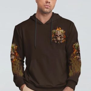 TREAD CAREFULLY MUTHAFUKA TIKI SKULL ALL OVER PRINT HOODIE (1)