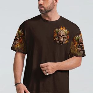 TREAD CAREFULLY MUTHAFUKA TIKI SKULL ALL OVER PRINT T SHIRT (1)