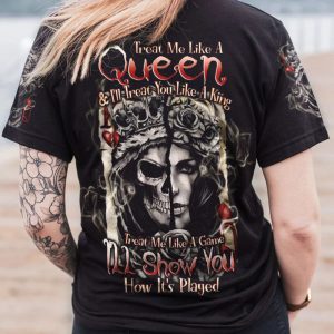TREAT ME LIKE A QUEEN ALL OVER PRINT T SHIRT (1)