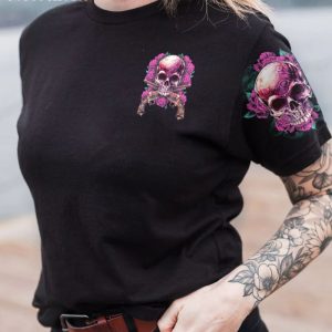 UNDERESTIMATE ME ROSE SKULL G ALL OVER PRINT T SHIRT (1)