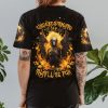 UNDERESTIMATE ME SKULL WINGS ALL OVER PRINT T SHIRT