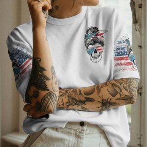 WARNING KINDA CRAZY AMERICAN SKULL ALL OVER PRINT T SHIRT (1)
