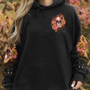 WARNING MY MOUTH FLOWER SKULL ALL OVER PRINT HOODIE (1)