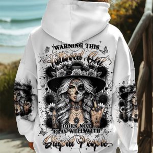 WARNING THIS TATTOOED GIRL ALL OVER PRINT